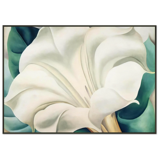 Georgia OKeeffe  Jimson Weed 2 Framed Art Print  - Aluminum Frame - 21x29.7 cm / 8x12"