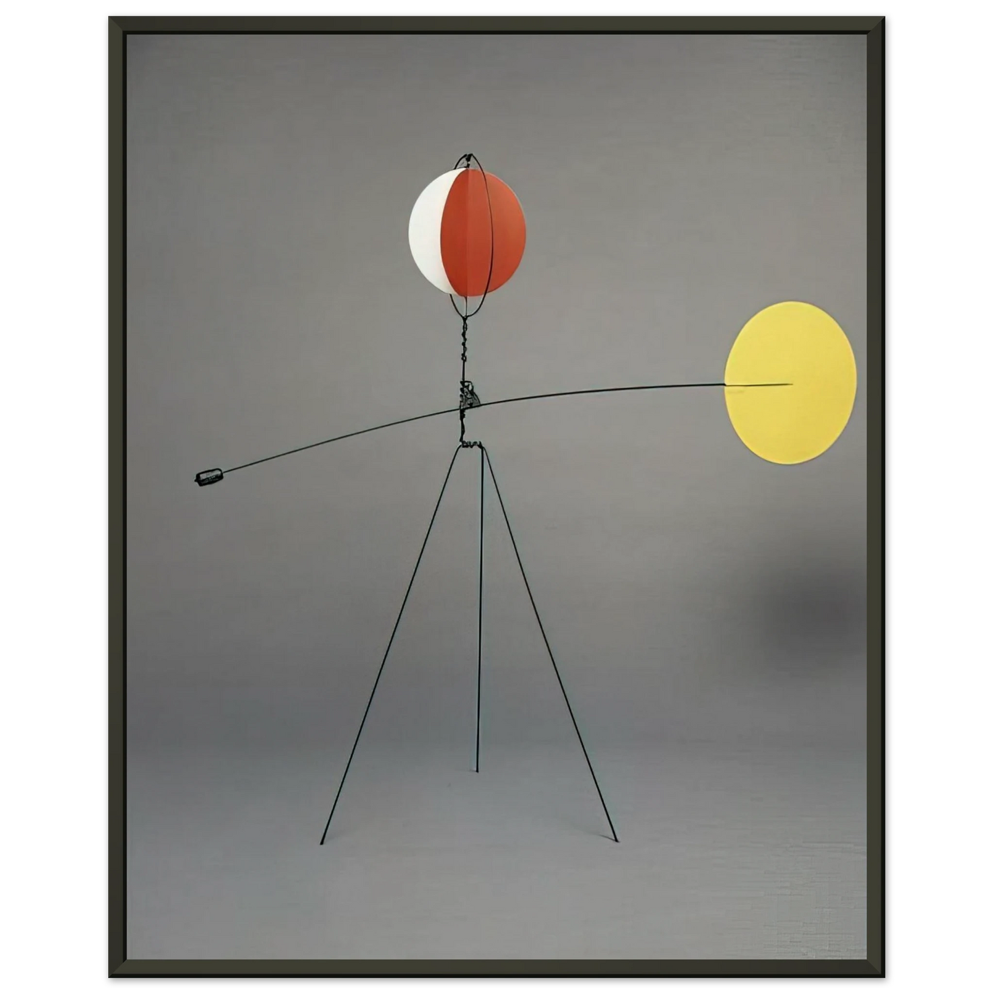 Alexander Calder  RED AND YELLOW VANE 1934 Framed Art Print  - Aluminum Frame - 60x80 cm / 24x32 inches