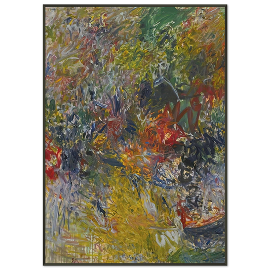 Milton Resnick  ROSELAND 1959 Framed Art Print  - Aluminum Frame - 21x29.7 cm / 8x12"