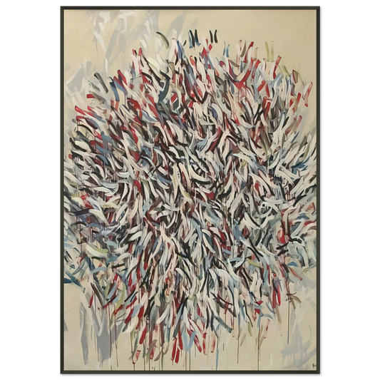 Robert Goodnough  Abstract 2  1982 Framed Art Print  - Aluminum Frame - 21x29.7 cm / 8x12"