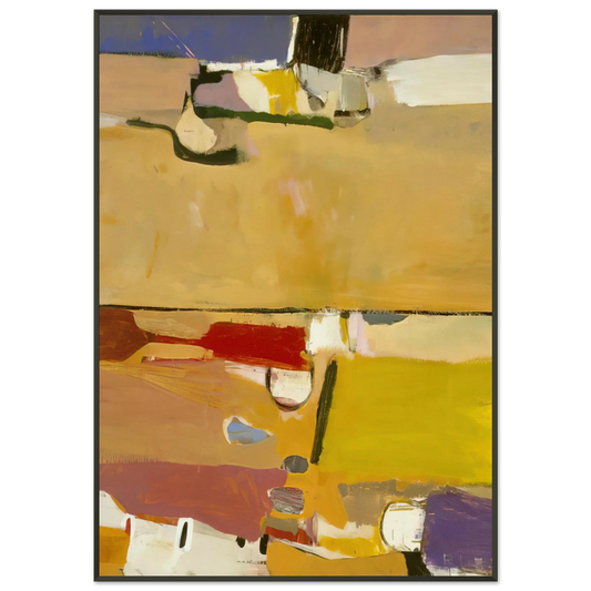 Richard Diebenkorn  A Day at the Races Framed Art Print  - Aluminum Frame - 21x29.7 cm / 8x12"