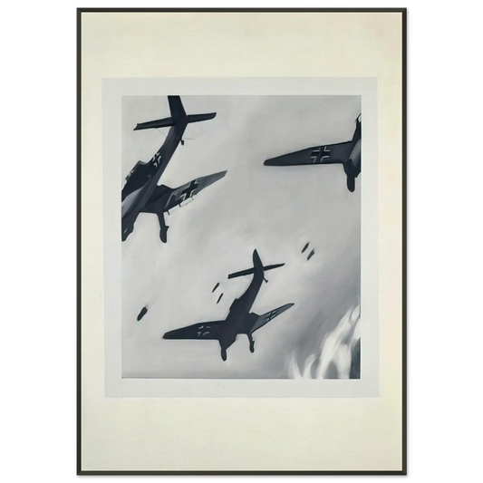 Gerhard Richter  STUKAS 1964 Framed Art Print  - Aluminum Frame - 21x29.7 cm / 8x12"