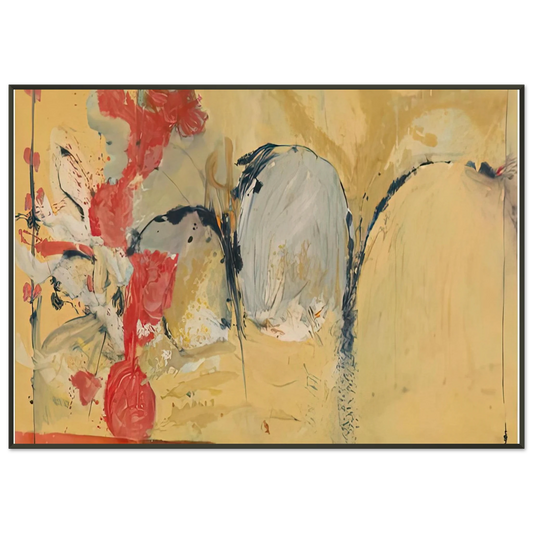 Helen Frankenthaler  Large Abstract Still Life 1951 Framed Art Print  - Aluminum Frame - 21x29.7 cm / 8x12"
