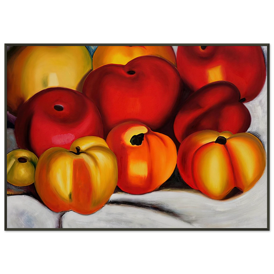 Georgia OKeeffe  Apple Family II Framed Art Print  - Aluminum Frame - 21x29.7 cm / 8x12"