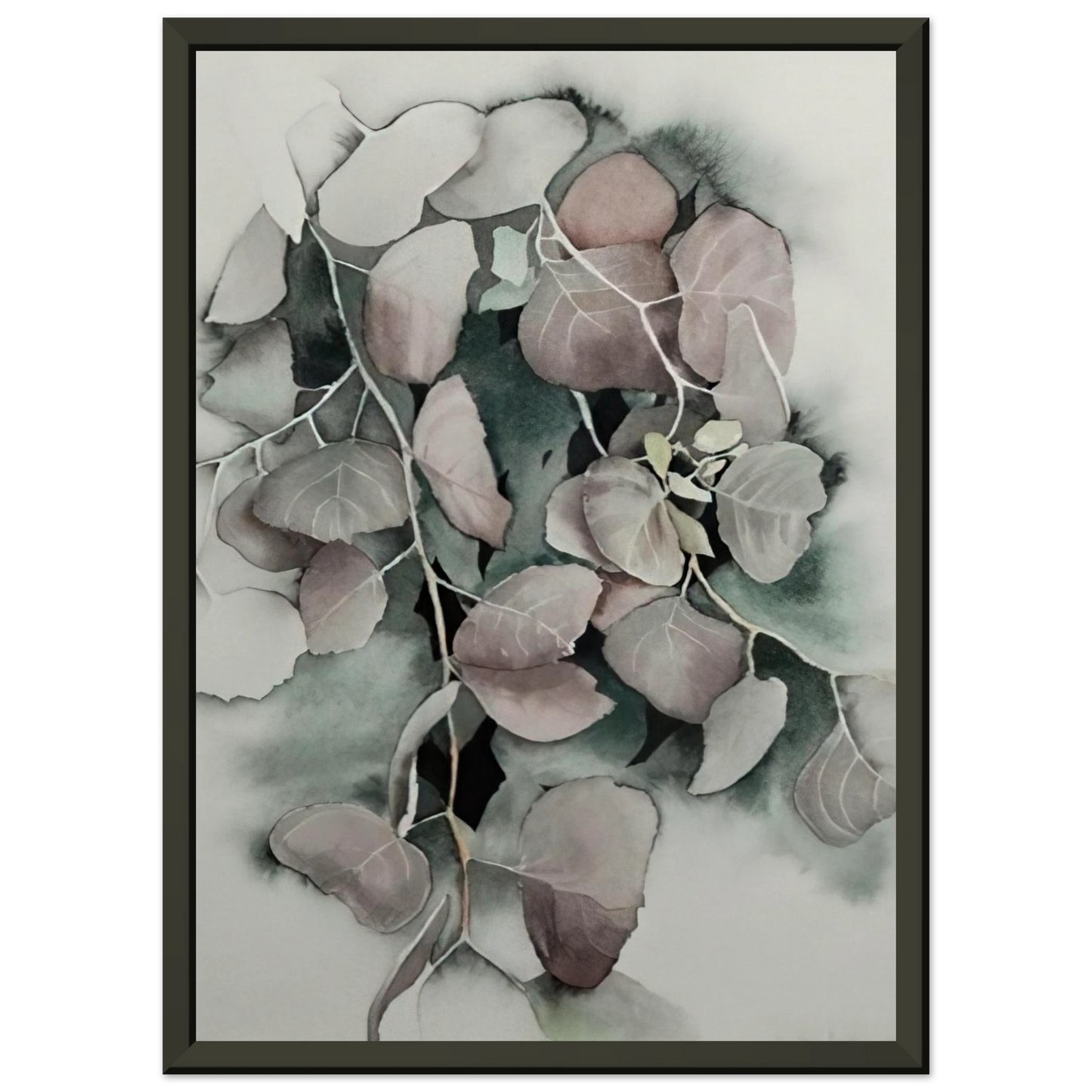 Eyvind Earle  Autumn Leaves Framed Art Print  - Aluminum Frame - 40x50 cm / 16x20 inches