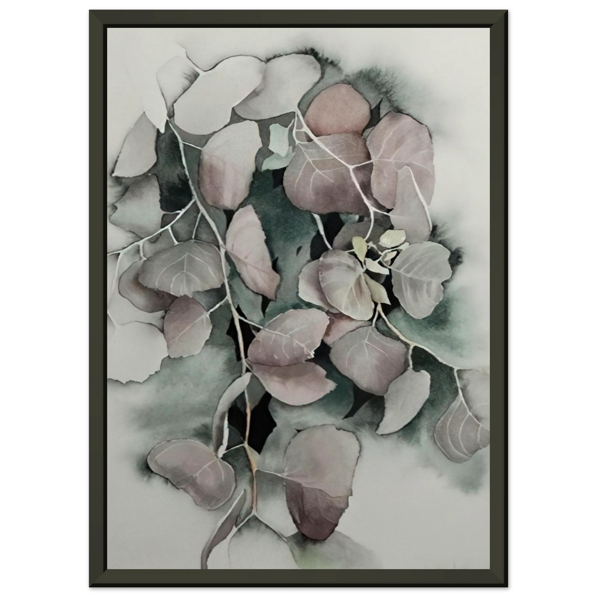 Eyvind Earle  Autumn Leaves Framed Art Print  - Aluminum Frame - 40x50 cm / 16x20 inches