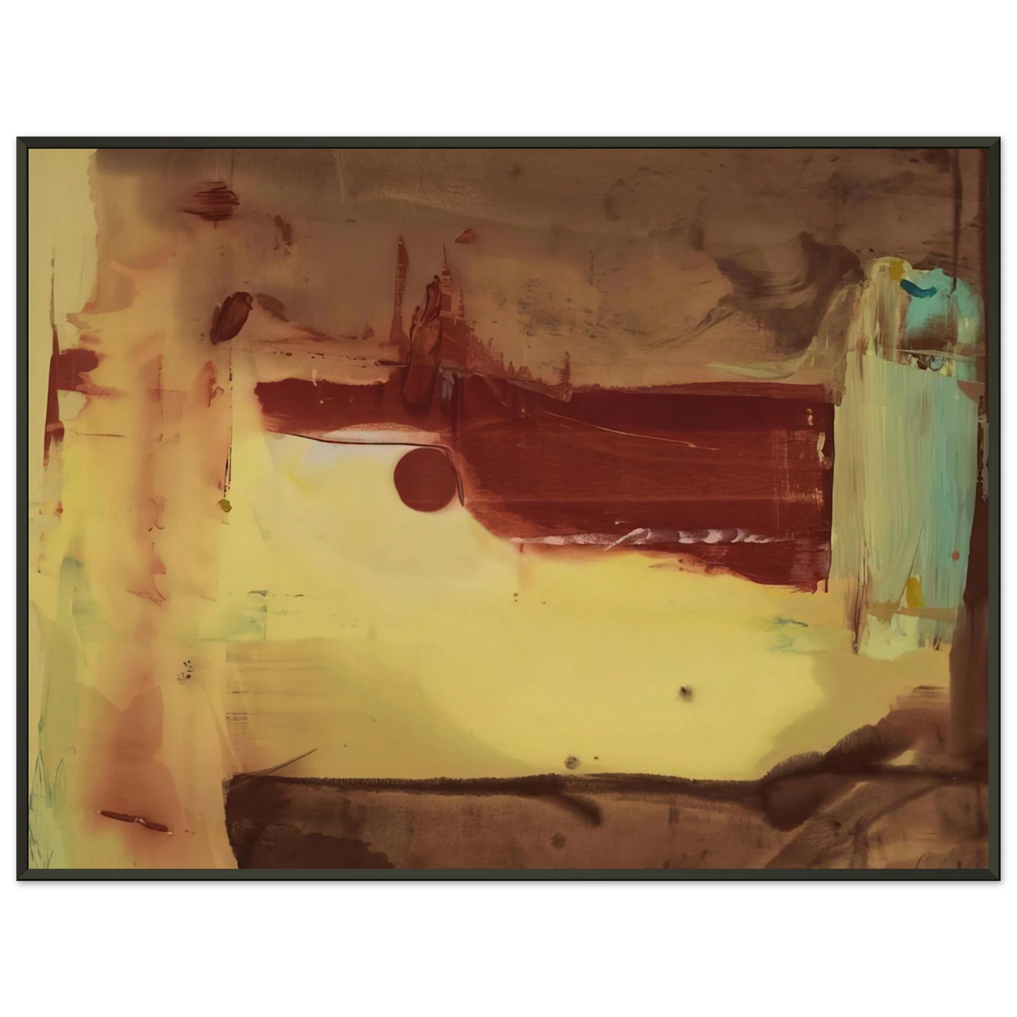 Helen Frankenthaler  Desert Pass  1976 Framed Art Print  - Aluminum Frame - 70x100 cm / 28x40 inches