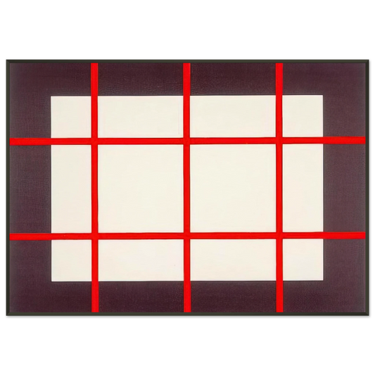 Donald Judd  Untitled from Artists Against Torture Portfolio  1993 Framed Art Print  - Aluminum Frame - 21x29.7 cm / 8x12"