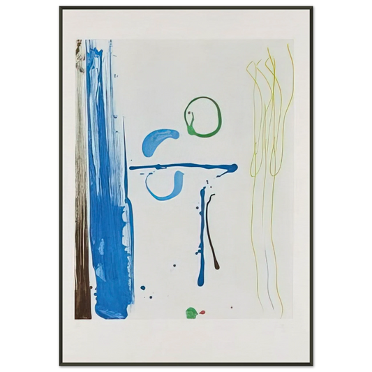 Helen Frankenthaler  Sunshine After Rain  1987 Framed Art Print  - Aluminum Frame - 21x29.7 cm / 8x12"