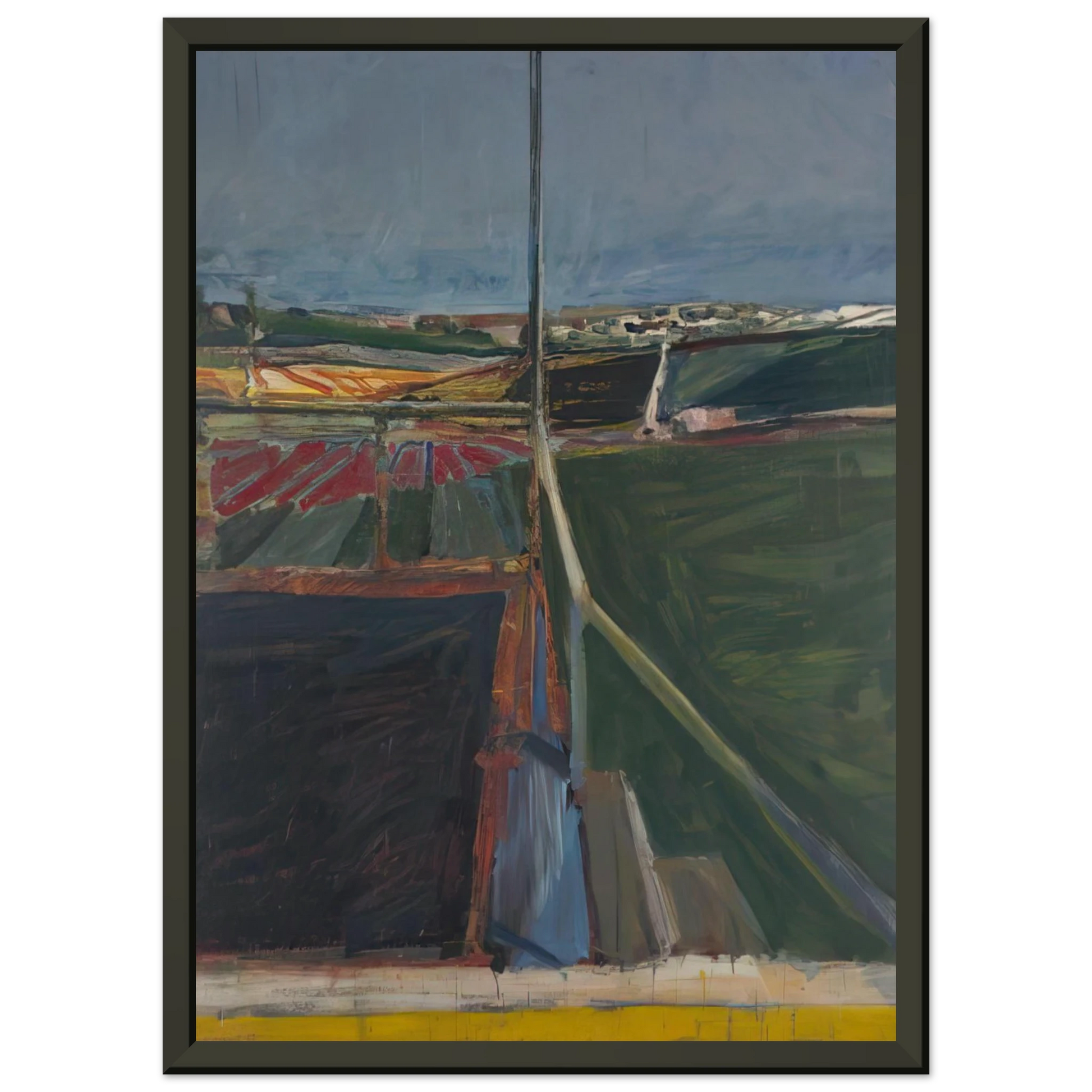 Richard Diebenkorn  View from the Porch Framed Art Print  - Aluminum Frame - 60x80 cm / 24x32 inches