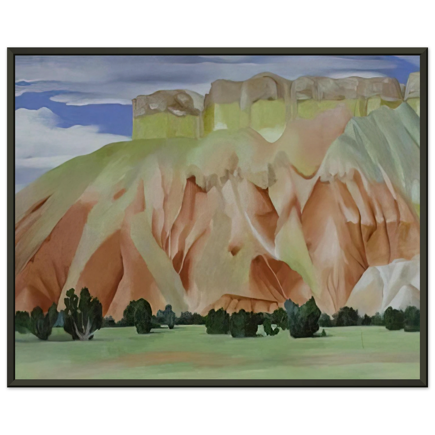 Georgia OKeeffe  My Backyard Framed Art Print  - Aluminum Frame - 70x100 cm / 28x40 inches