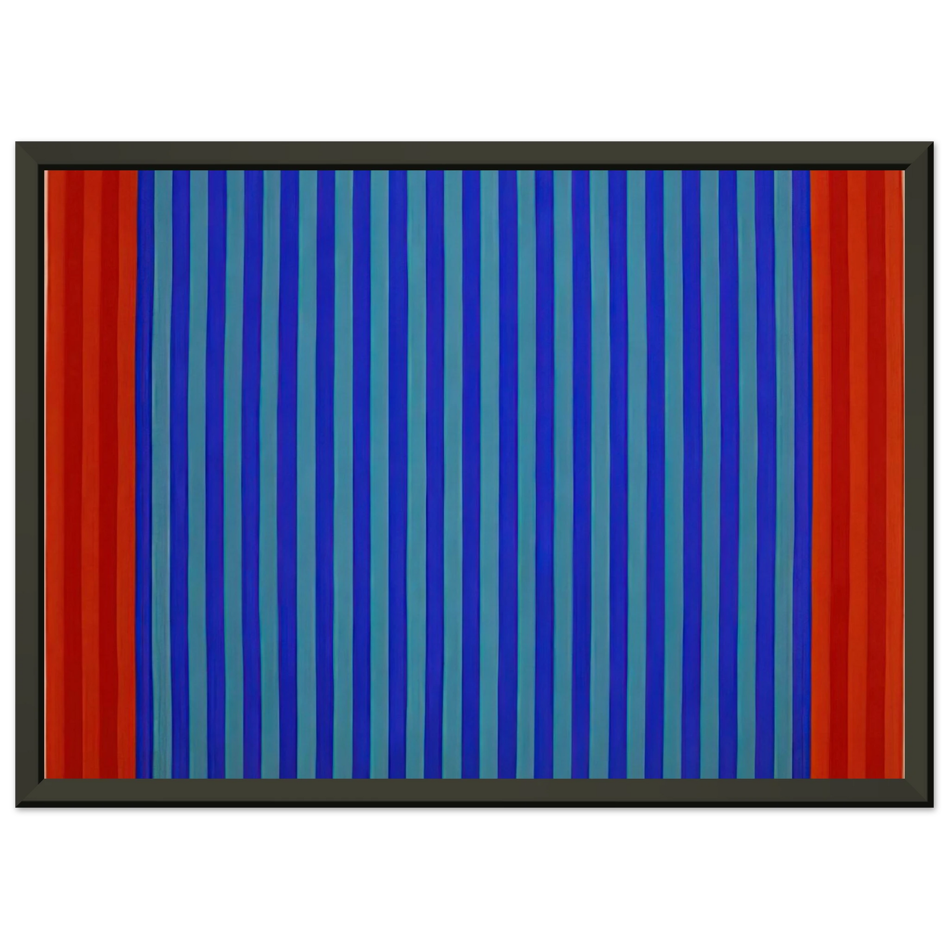 Gene Davis  Untitled  1962 Framed Art Print  - Aluminum Frame - 40x50 cm / 16x20 inches