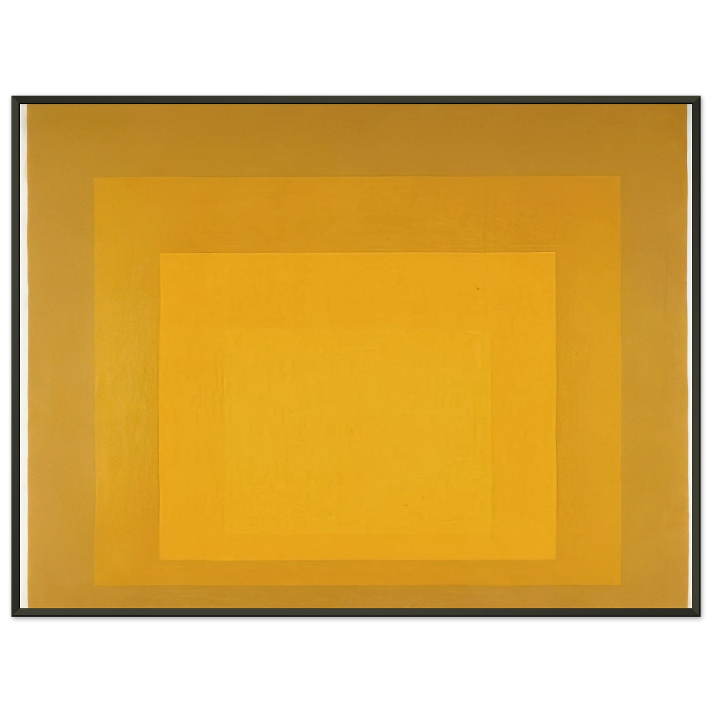 Josef Albers  STUDY FOR HOMAGE TO THE SQUARE DEPARTING IN YELLOW 1964 Framed Art Print  - Aluminum Frame - 60x80 cm / 24x32 inches