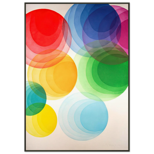 Piero Dorazio  Untitled  Op Art Framed Art Print  - Aluminum Frame - 21x29.7 cm / 8x12"