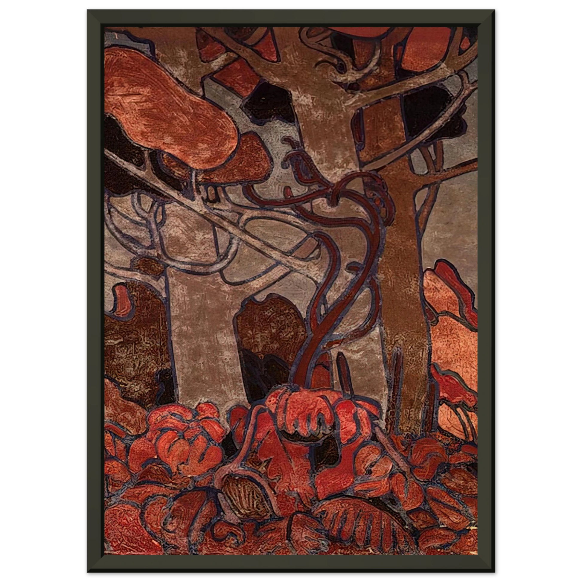 Tom Thomson  FOREST UNDERGROWTH I 1916 Framed Art Print  - Aluminum Frame - 70x100 cm / 28x40 inches