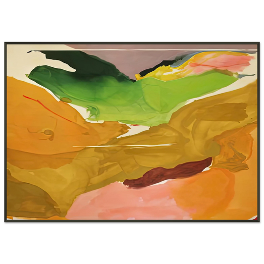 Helen Frankenthaler  Nature Abhors a Vacuum 1973 Framed Art Print  - Aluminum Frame - 21x29.7 cm / 8x12"