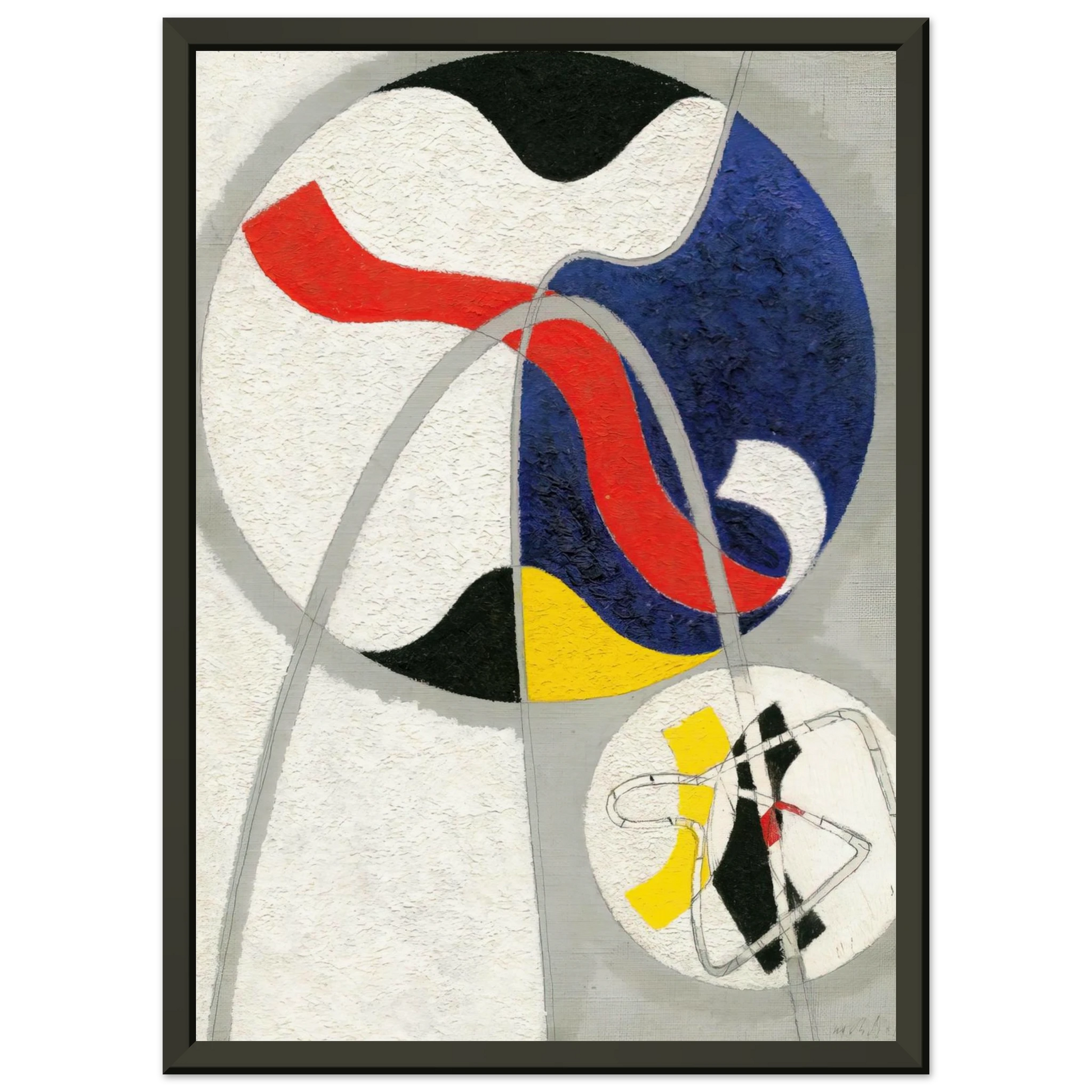 Laszlo MoholyNagy  Project for the sculpture Bennett Framed Art Print  - Aluminum Frame - 40x50 cm / 16x20 inches