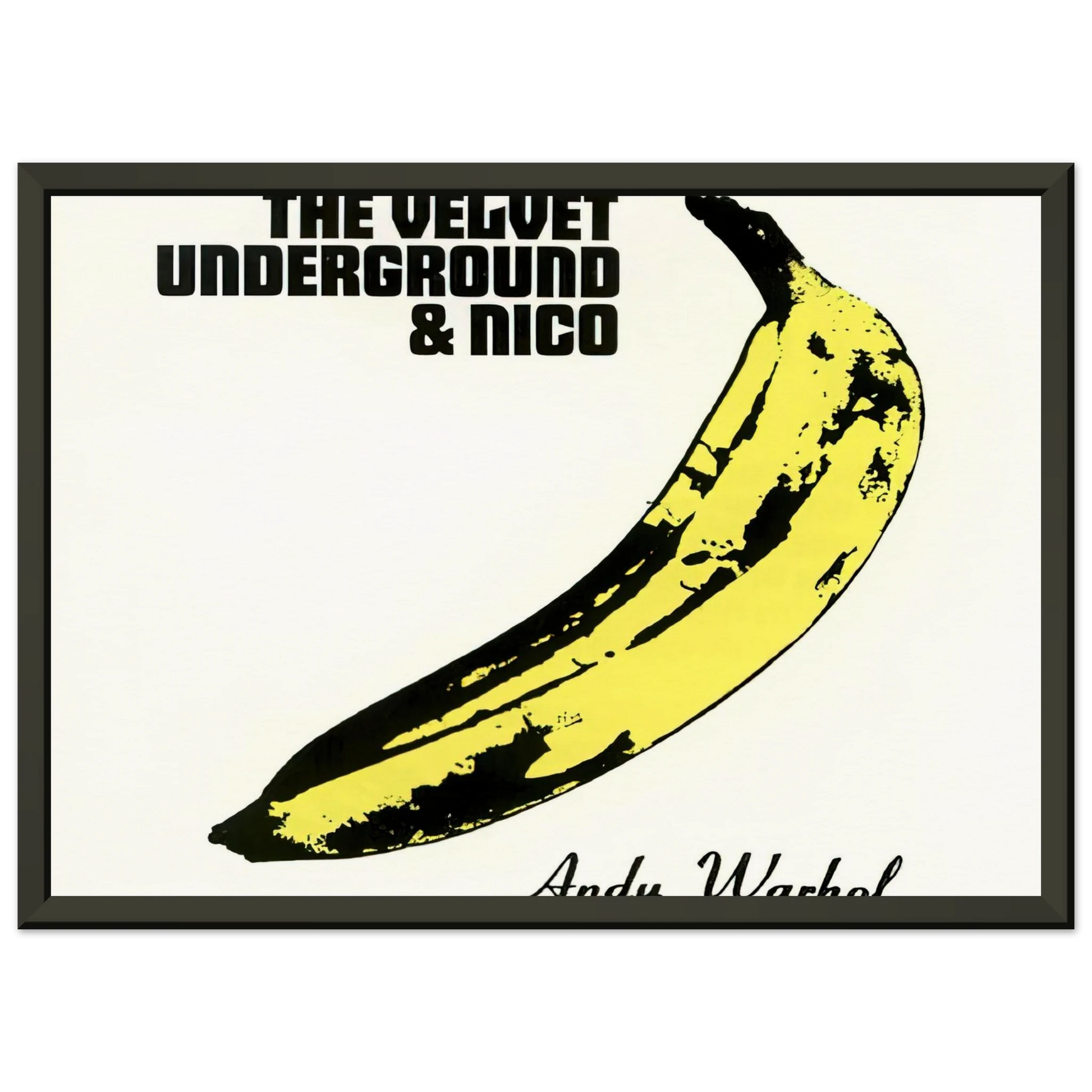 Andy Warhol  Velvet Underground  Nico Framed Art Print  - Aluminum Frame - 60x80 cm / 24x32 inches