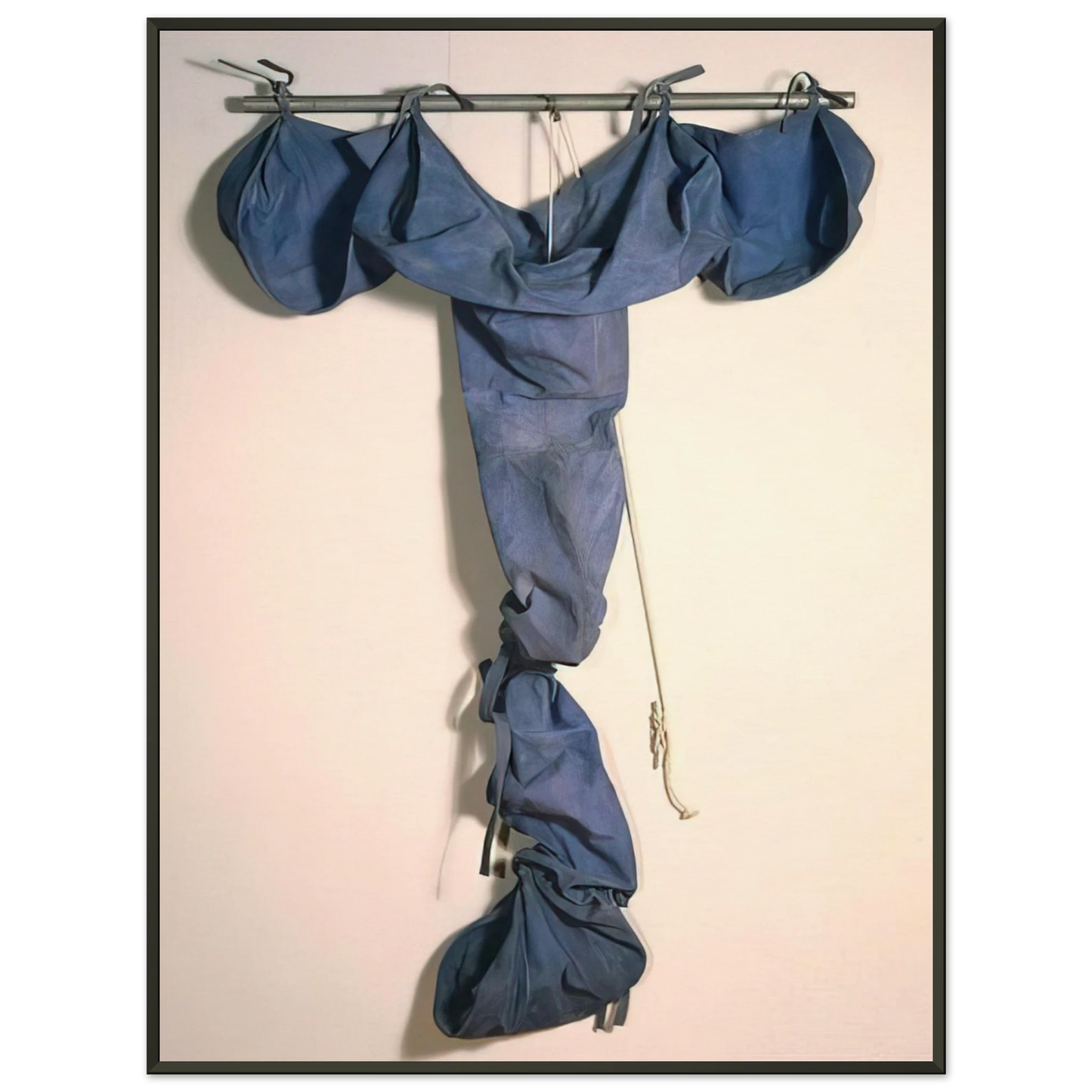 Claes Oldenburg  SOFT DRAINPIPE BLUE COOL VERSION 1967 Framed Art Print  - Aluminum Frame - 60x80 cm / 24x32 inches