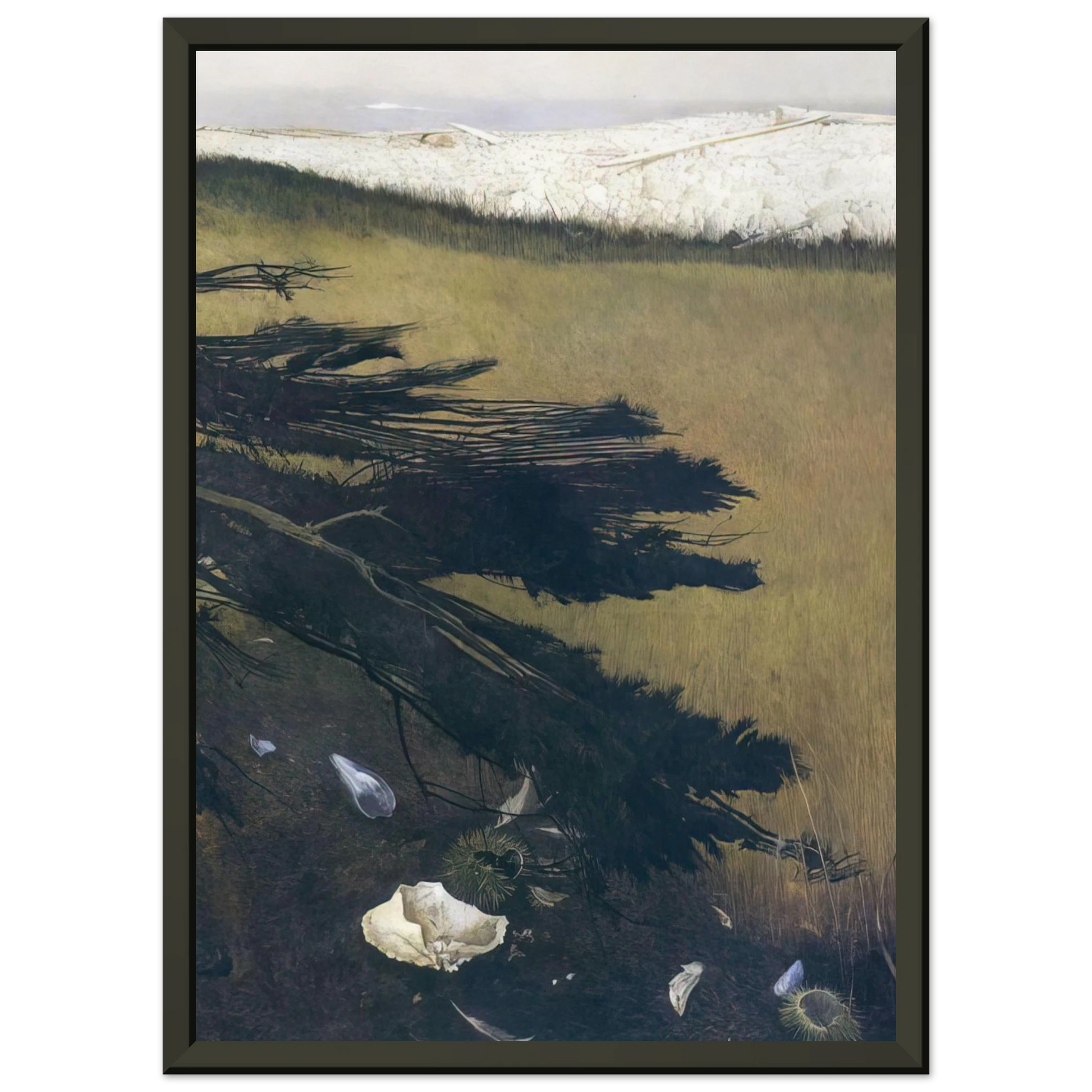 Andrew Wyeth  NOT DETECTED 47 Framed Art Print  - Aluminum Frame - 70x100 cm / 28x40 inches
