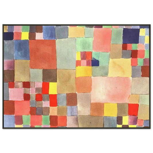 Paul Klee  FLORA ON SAND 1927 Framed Art Print  - Aluminum Frame - 21x29.7 cm / 8x12"
