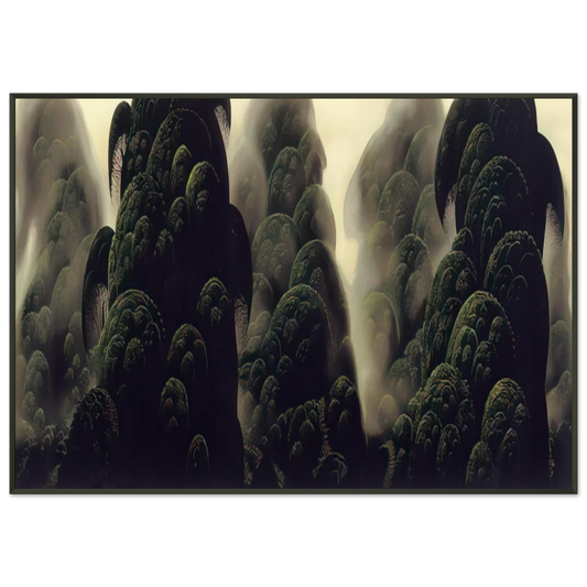 Eyvind Earle  Spirit Grove Framed Art Print  - Aluminum Frame - 21x29.7 cm / 8x12"
