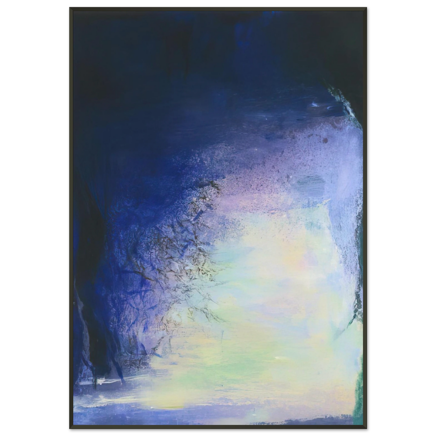 Zao WouKi  AFTER THE ECLIPSE 11 AUGUST 99 1999 Framed Art Print  - Aluminum Frame - 21x29.7 cm / 8x12"