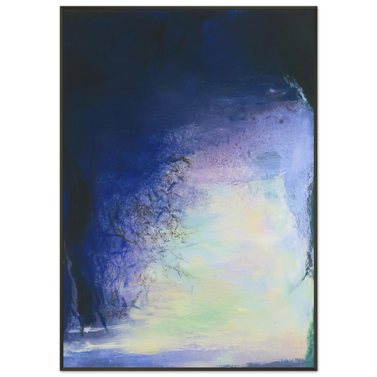 Zao WouKi  AFTER THE ECLIPSE 11 AUGUST 99 1999 Framed Art Print  - Aluminum Frame - 21x29.7 cm / 8x12"