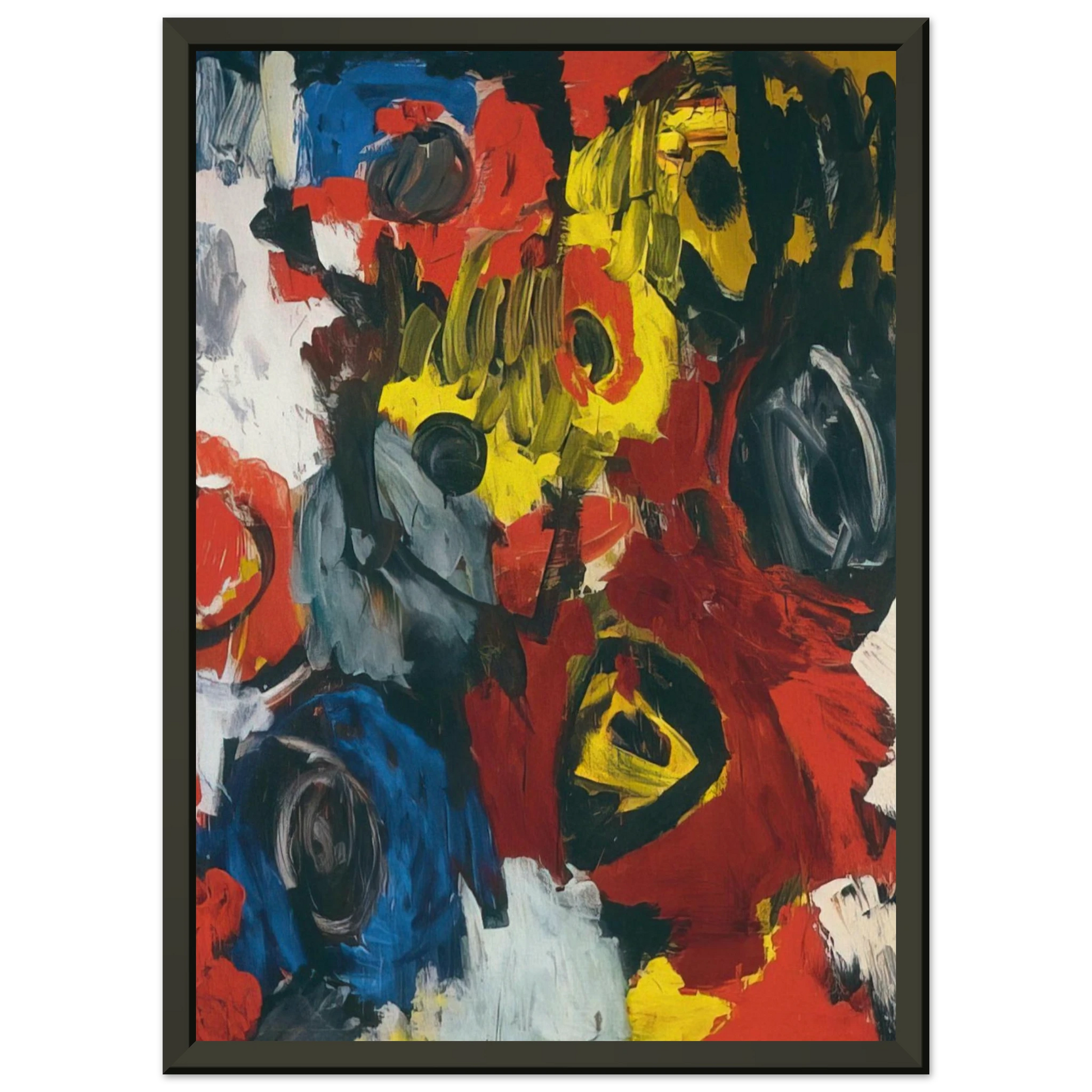 Ernst Wilhelm Nay  Furioso  1963 Framed Art Print  - Aluminum Frame - 60x80 cm / 24x32 inches