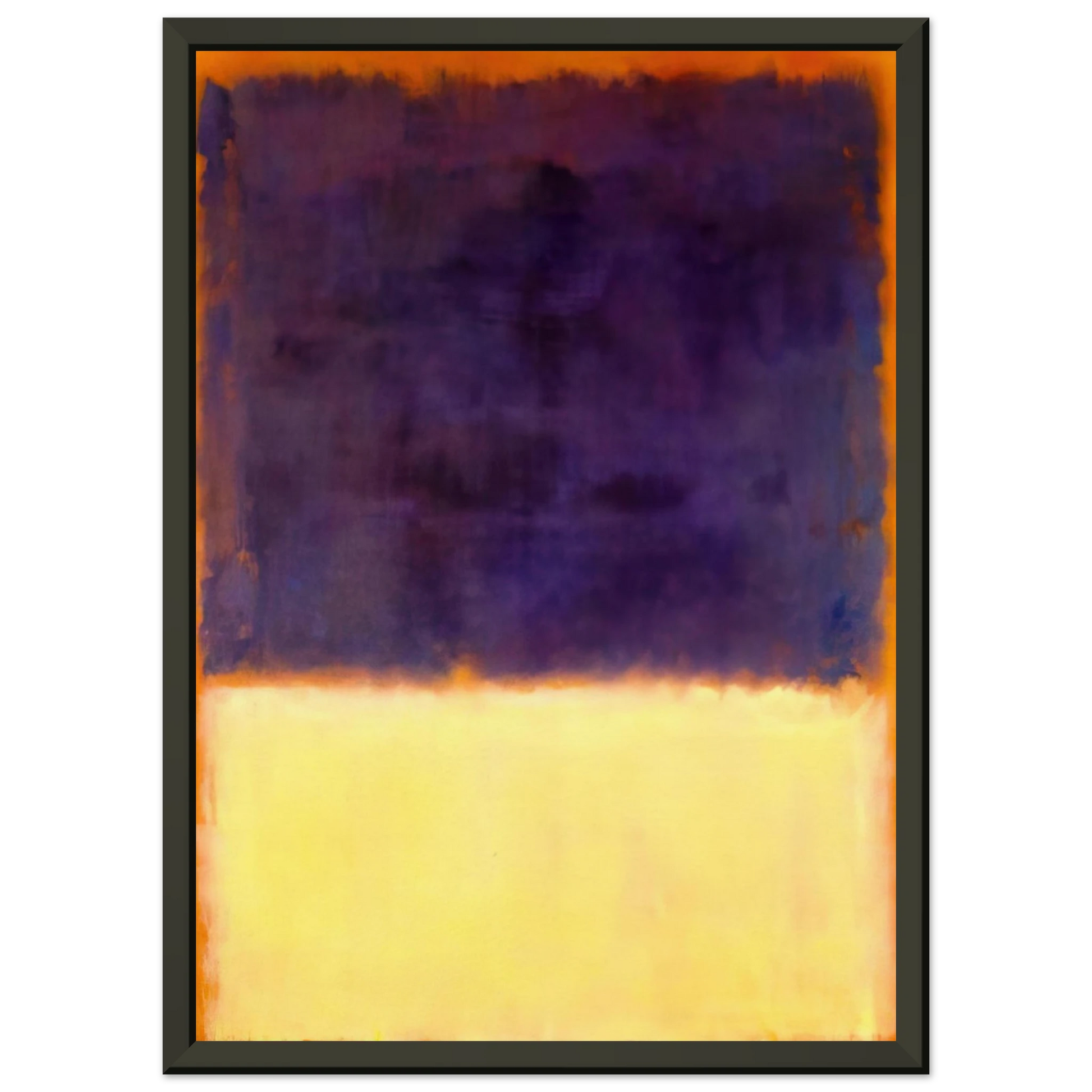 Mark Rothko  Red Orange Tan and Purple  1954 Framed Art Print  - Aluminum Frame - 60x80 cm / 24x32 inches