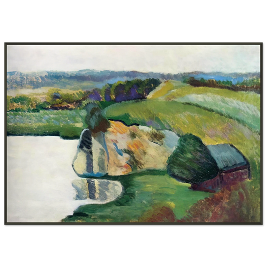 Moise Kisling  TYNIEC 1912 Framed Art Print  - Aluminum Frame - 21x29.7 cm / 8x12"