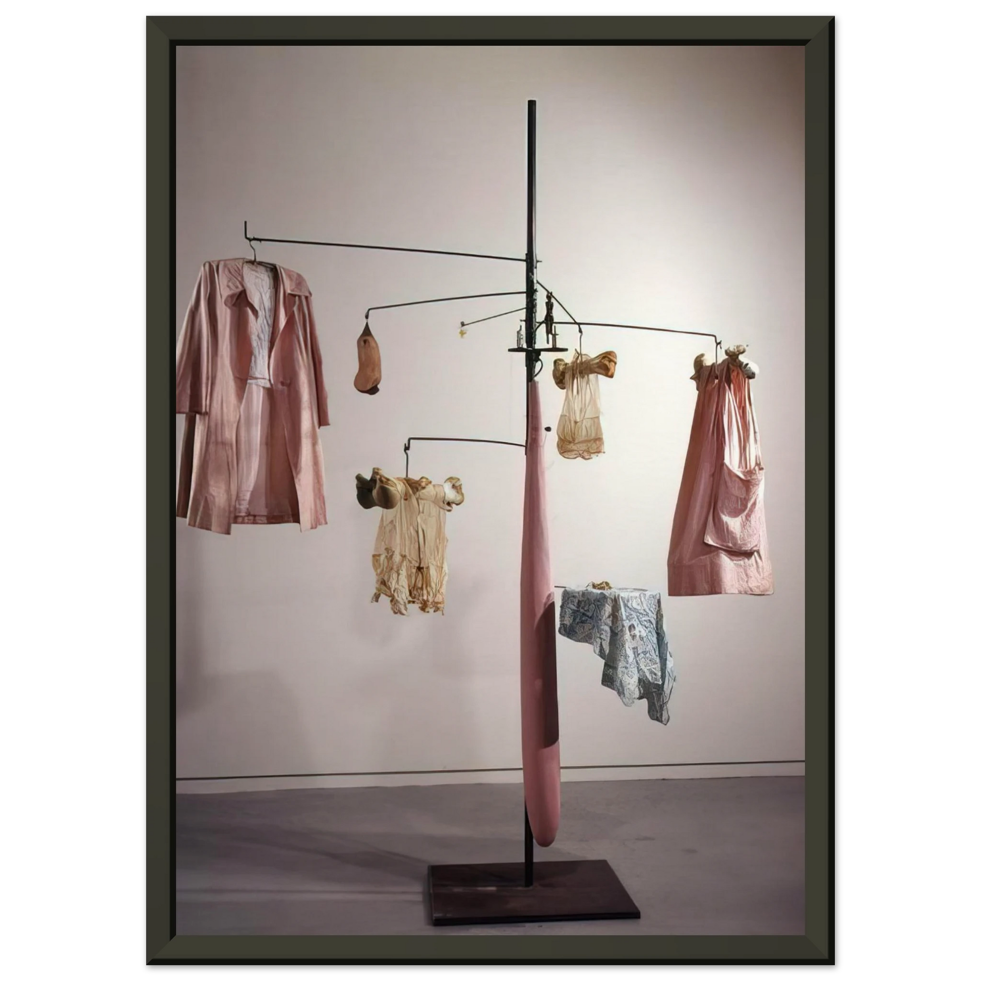 Louise Bourgeois  PINK DAYS AND BLUE DAYS 1997 Framed Art Print  - Aluminum Frame - 40x50 cm / 16x20 inches