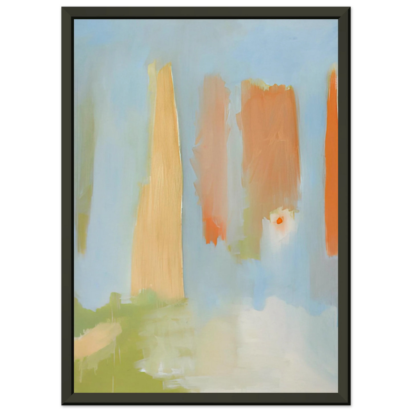 Esteban Vicente  PRIMAVERA 1997 Framed Art Print  - Aluminum Frame - 40x50 cm / 16x20 inches