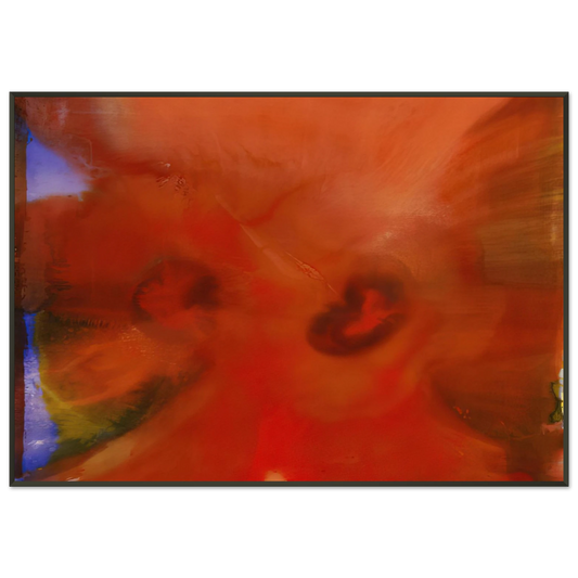 Sam Gilliam  Red Petals Framed Art Print  - Aluminum Frame - 21x29.7 cm / 8x12"
