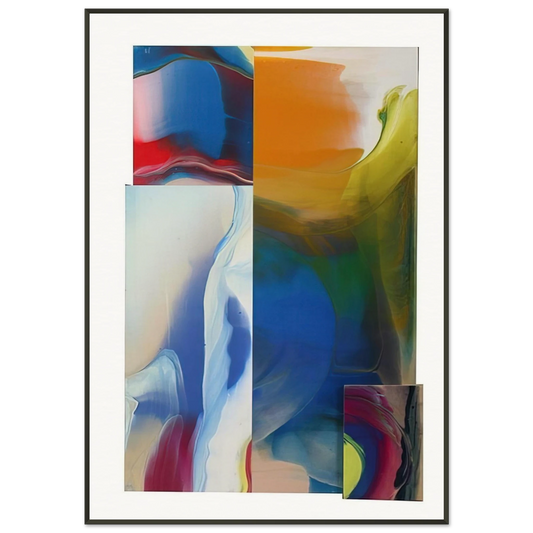 Sam Gilliam  Lot and Square Framed Art Print  - Aluminum Frame - 21x29.7 cm / 8x12"