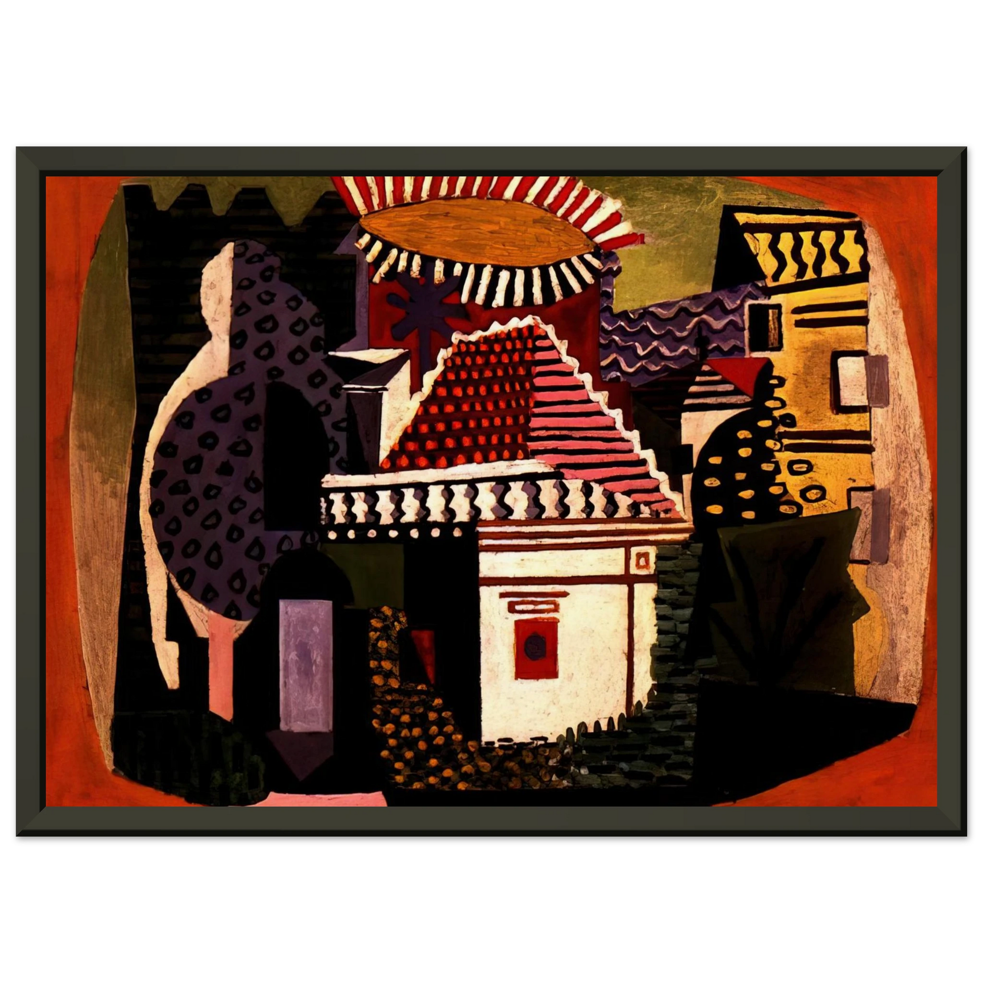 Pablo Picasso  Landscape of JuanlesPins Framed Art Print  - Aluminum Frame - 60x80 cm / 24x32 inches