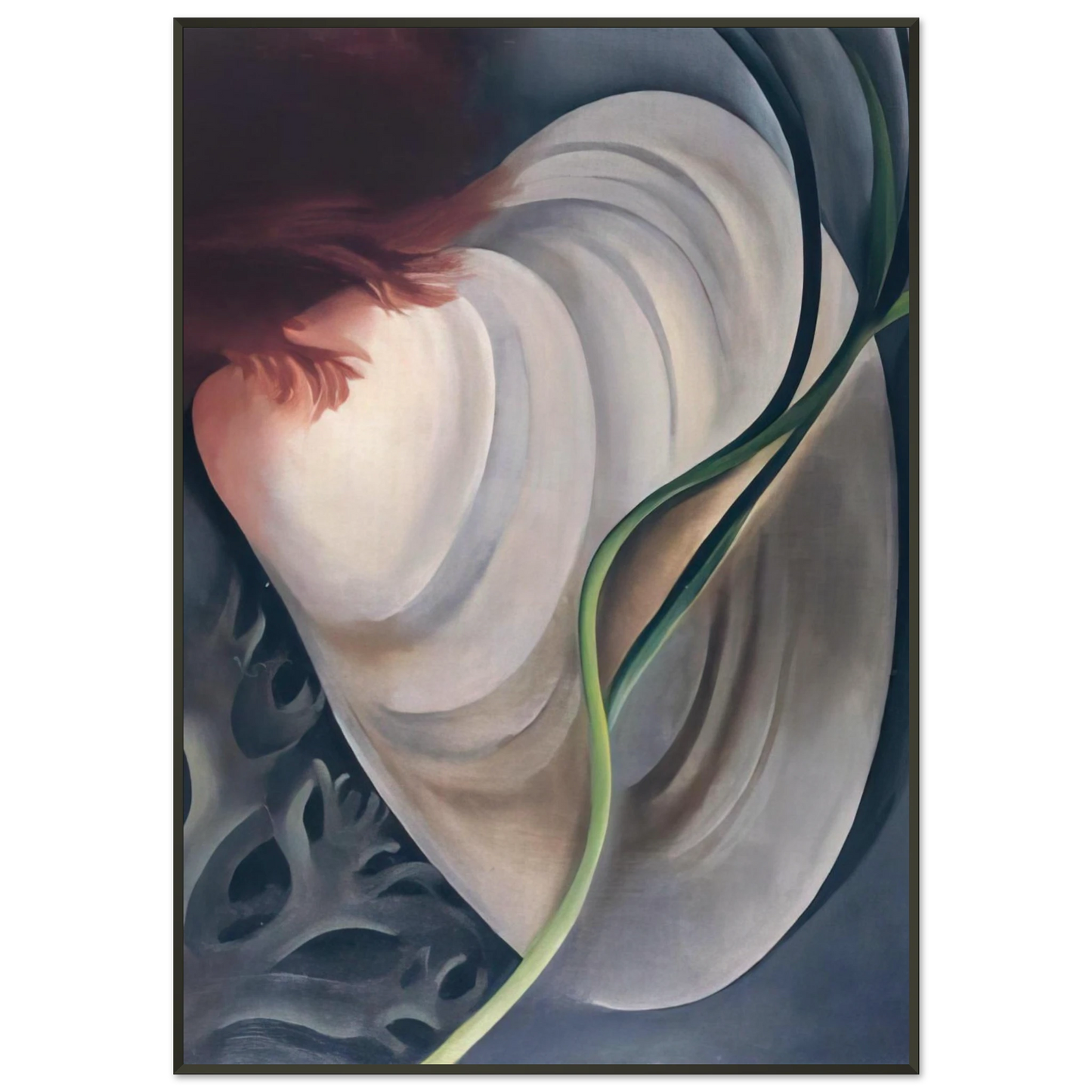 Georgia OKeeffe  Shell No 2 Framed Art Print  - Aluminum Frame - 21x29.7 cm / 8x12"