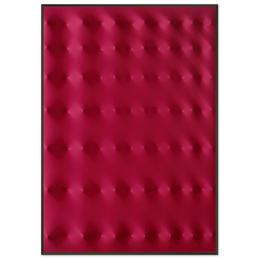 Enrico Castellani  Superficie rossa  2006 Framed Art Print  - Aluminum Frame - 21x29.7 cm / 8x12"