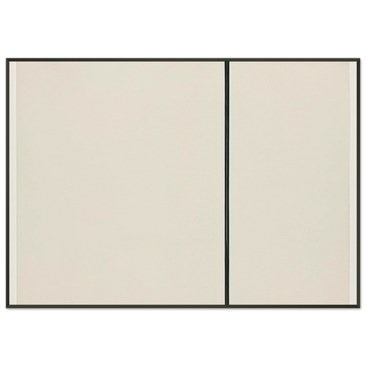 Ellsworth Kelly  Vertical Line from the series Line Form Color Framed Art Print  - Aluminum Frame - 21x29.7 cm / 8x12"
