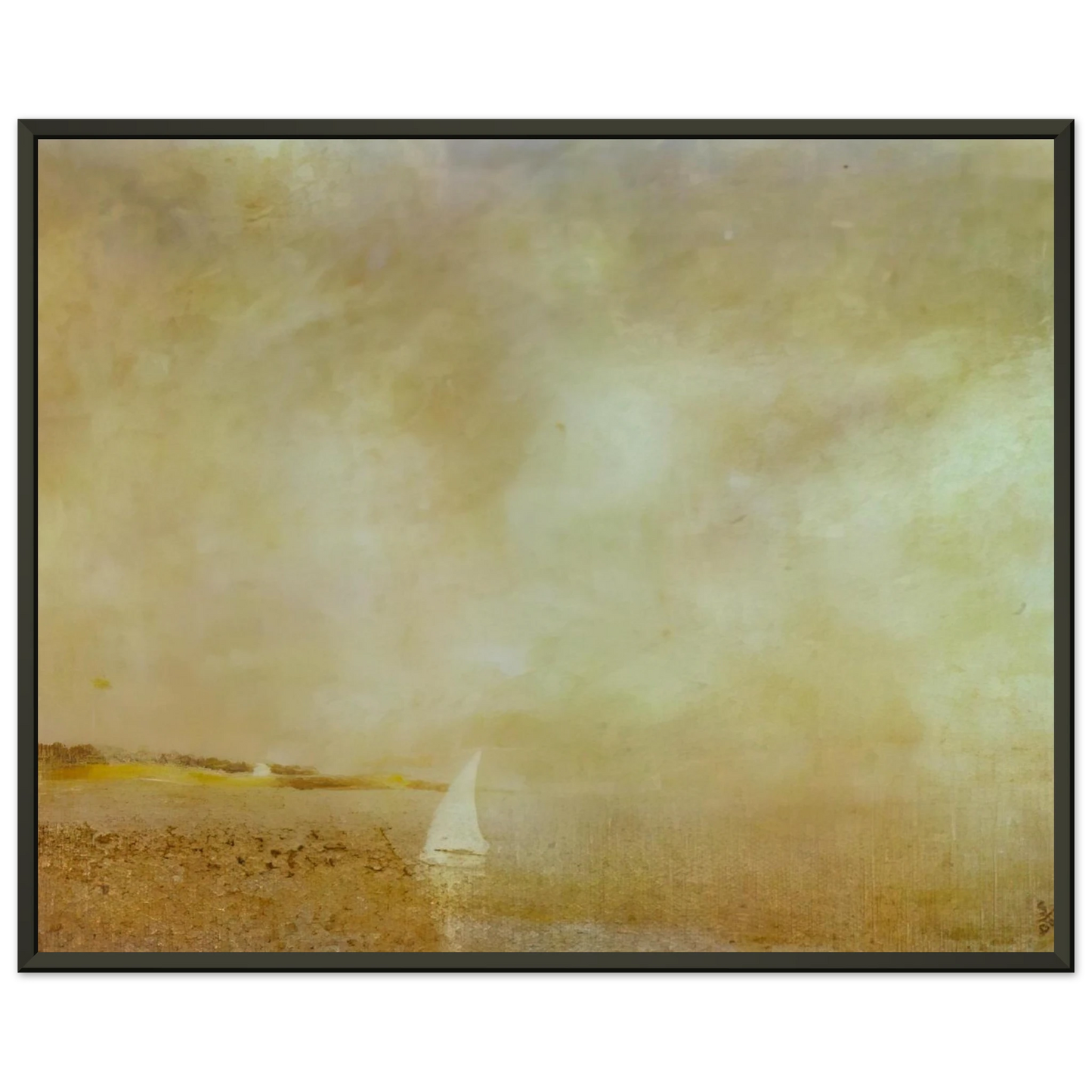Salvador Dali  BAY OF CADAQUES Framed Art Print  - Aluminum Frame - 40x50 cm / 16x20 inches