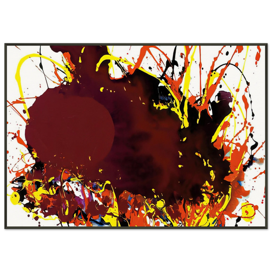 Sam Francis  Untitled  SFP94139  SFF 1809  Framed Art Print  - Aluminum Frame - 21x29.7 cm / 8x12"