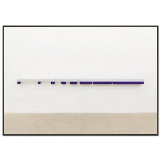 Donald Judd  Untitled  1970 Framed Art Print  - Aluminum Frame - 21x29.7 cm / 8x12"