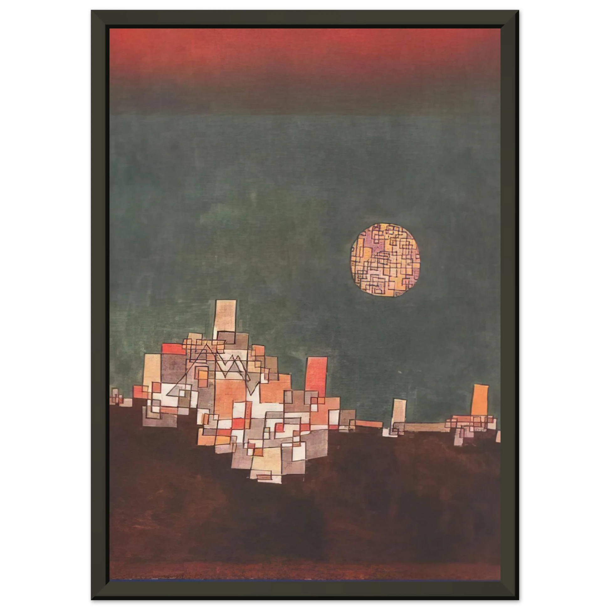 Paul Klee  CHOSEN SITE 1940 Framed Art Print  - Aluminum Frame - 70x100 cm / 28x40 inches