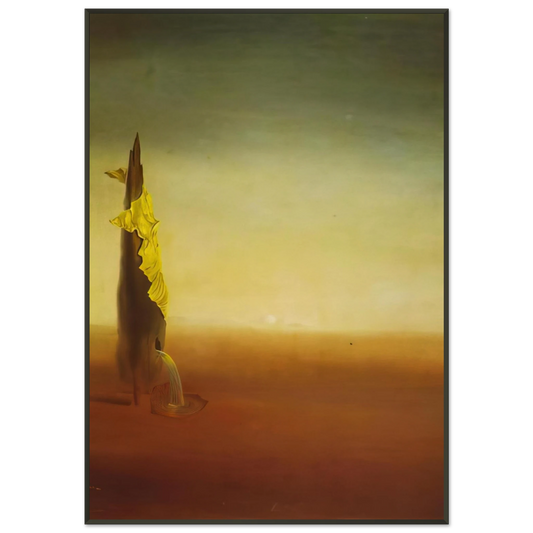 Salvador Dali  THE BIRTH OF LIQUID FEARS Framed Art Print  - Aluminum Frame - 21x29.7 cm / 8x12"
