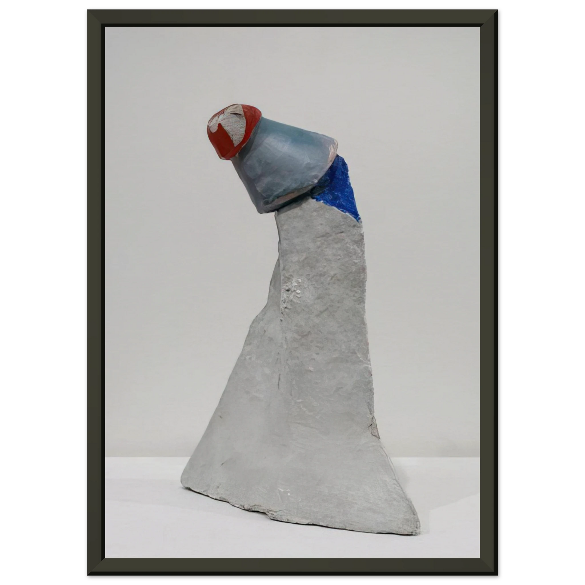 Kurt Schwitters  THE CLOWN 1947 Framed Art Print  - Aluminum Frame - 70x100 cm / 28x40 inches