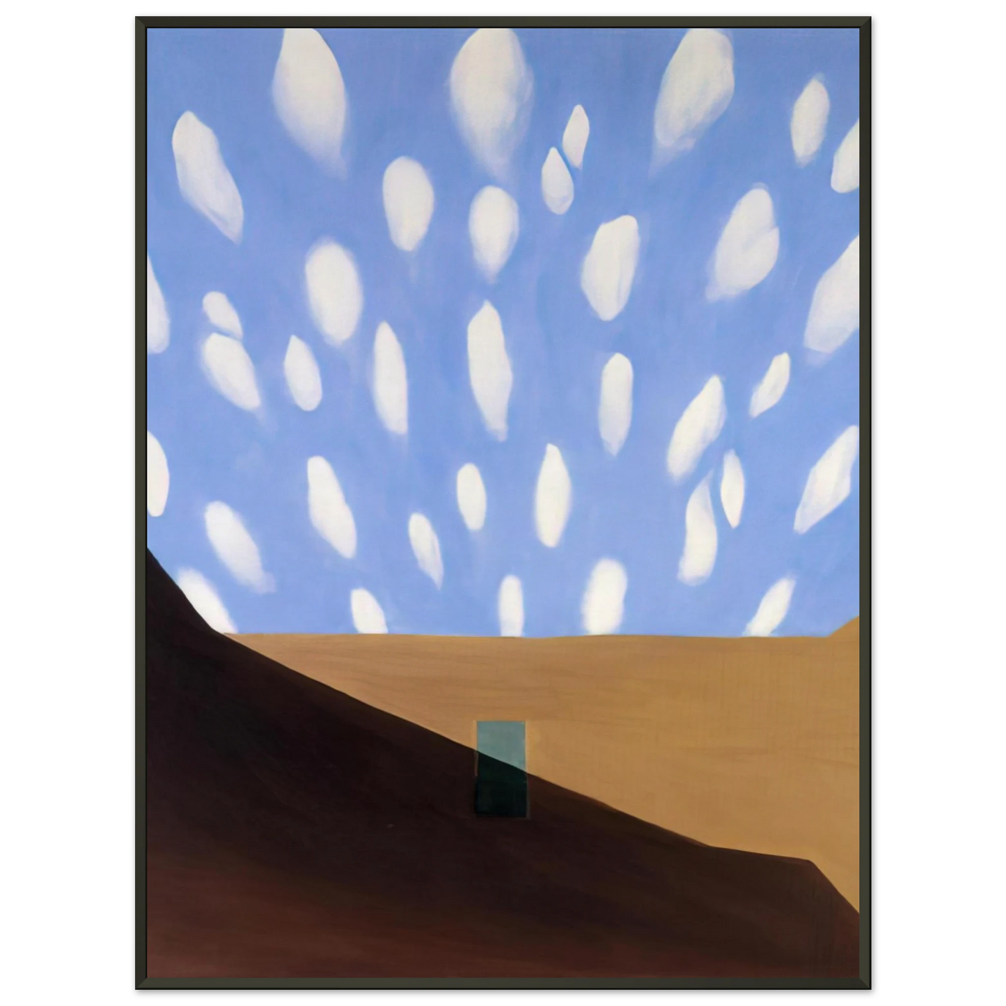 Georgia OKeeffe  In the Patio VIII Framed Art Print  - Aluminum Frame - 40x50 cm / 16x20 inches