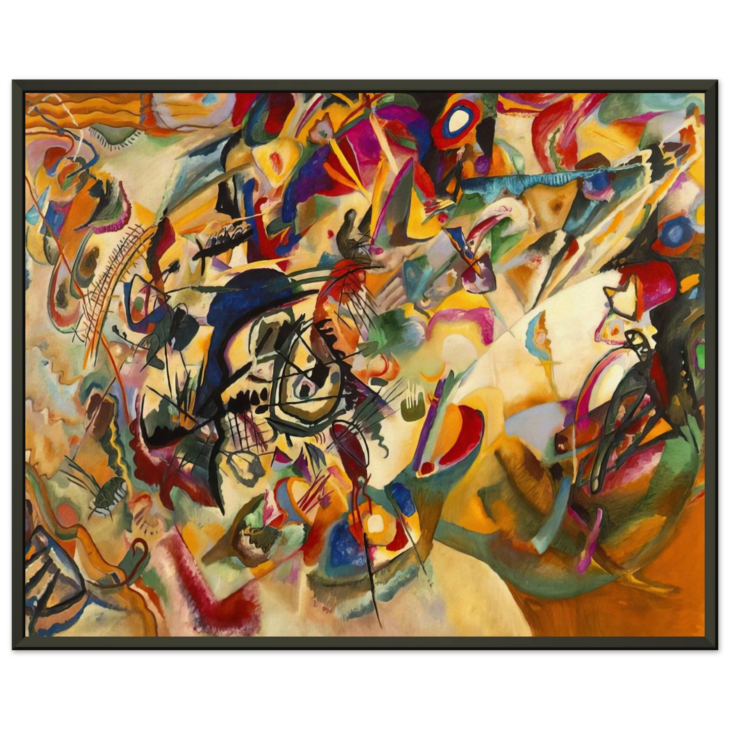 Wassily Kandinsky  COMPOSITION VII 1913 Framed Art Print  - Aluminum Frame - 60x80 cm / 24x32 inches