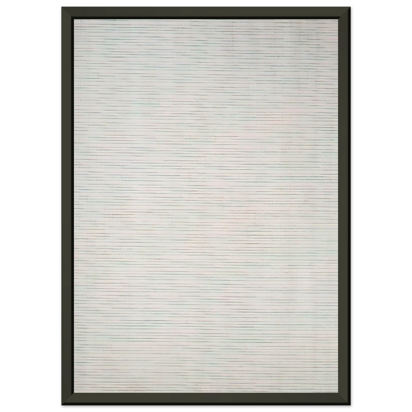 Agnes Martin  Leaves Framed Art Print  - Aluminum Frame - 70x100 cm / 28x40 inches