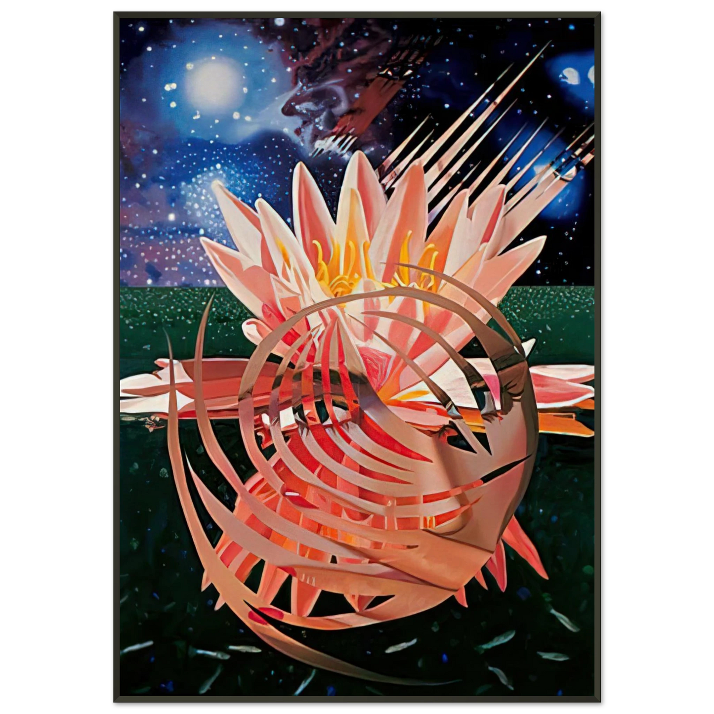 James Rosenquist  Welcome to the Water Planet Framed Art Print  - Aluminum Frame - 21x29.7 cm / 8x12"