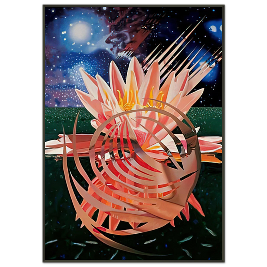 James Rosenquist  Welcome to the Water Planet Framed Art Print  - Aluminum Frame - 21x29.7 cm / 8x12"